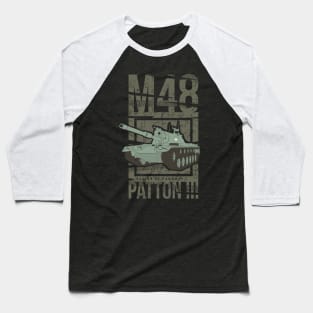 US Tank M48 Patton III Baseball T-Shirt